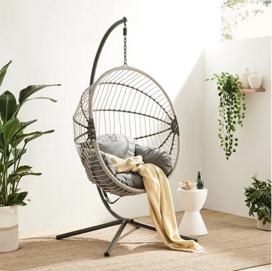 Grey Hanging Egg Chair – Style Meets Comfort
